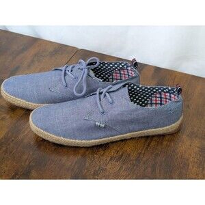 Ben Sherman Shoes Mens 10 Jenson Blue Chambray Sneakers Espadrilles Oxford NWT